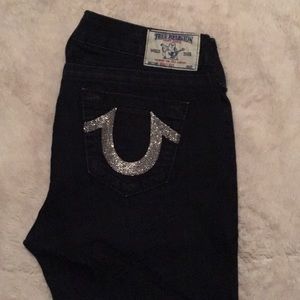 True Religion jeans silver sequin logo